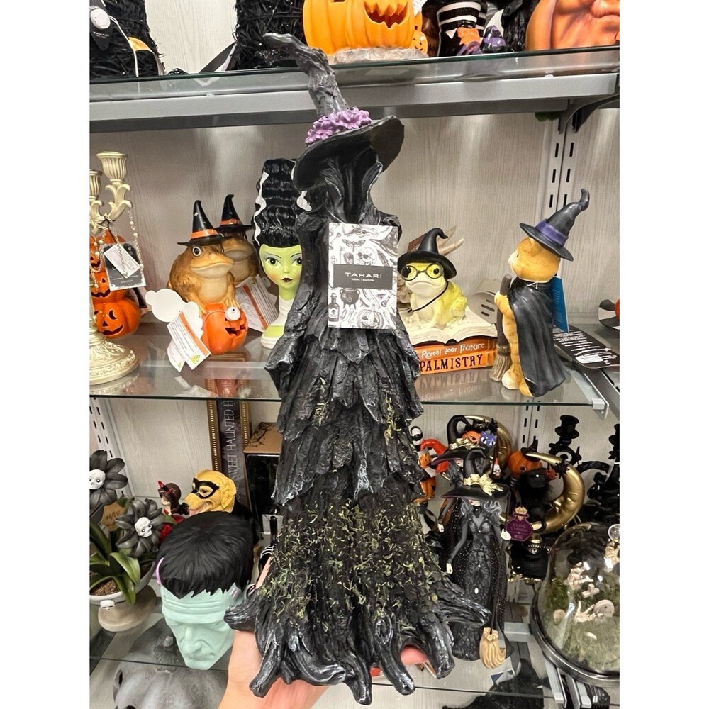 Tahari Halloween Tree Trunk Witch Covered in Moss